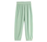 Pantaloni in mussola per bambini, da 3 a 12 anni, verde, 7-8 Anni