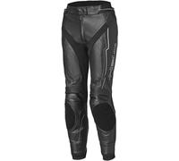 Pantaloni in pelle da moto da donna Held Debbie 3 Base, nero/rosso fluo, 46