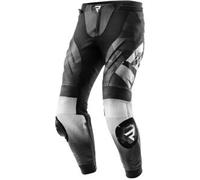 Pantaloni moto in pelle Rebelhorn Inferno bianco e nero 46