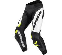 Spidi RR Pro Warrior, pantaloni in pelle 48 male Nero/Giallo Fluo