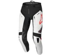 Macna Chameleon-1 Pantaloni da motocross, nero-bianco-rosso, taglia L per maschi
