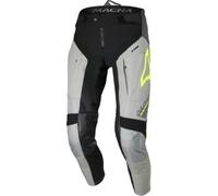 Pantaloni In Pelle Unisex Fuoristrada Macna Chameleon-1 Grigio Giallo L