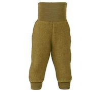 Pantaloni in pile, 100% lana vergine, angelo naturale con fascia in nodo. Safran Melange 62/68 cm