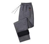 Pantaloni in pile da uomo | Pantaloni casual intelligenti da uomo Uk Pantaloni elasticizzati in vita pantaloni invernali pantaloni in cotone pantaloni termici con tasche con cerniera Pantaloni da