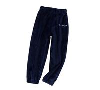 Pantaloni in pile termico per bambine morbidi e confortevoli ideali per l'inverno e attività all'aperto con tessuto flanella che garantisce calore e comodità per ogni occasione (Navy, 4-5 Years)