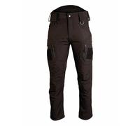 PANTALONI IN SOFTSHELL BY MIL-TEC IDROREPELLENTI FODERATI IN PILE DI COLORE NERO