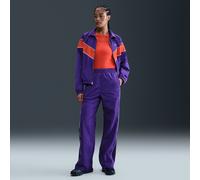 Pantaloni in tessuto a vita alta con bordo aperto Nike Windrunner - Donna - Viola XS (IT 36-38)