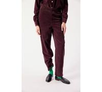 Pantaloni in velluto a carota PADOW Marrone L Tinta unita