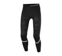 Macna Base Layer Summer, pantaloni funzionali lunghi XXL/3XL male Nero/Argento