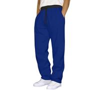Pantaloni invernali da ciclismo da uomo, in tessuto, da uomo, eleganti, di colore nero, traspiranti, in cotone, con coulisse, ad asciugatura rapida, da allenamento, da palestra, per attività all'aria