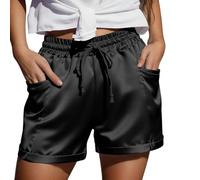 Pantaloni Jeans Corti Donna Shorts Pelle Imbottiti con Surf Calcio Leggins Abbinamenti Il Trasparente Argentati Elettrico Bretelle Marroni Gialli Ginnici Plissettati Vela Quadri