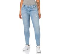 Pantaloni jeans da donna Mavi ADRIANA Destroyed Denim vita media, blu super s...