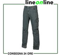 Pantaloni jeans da lavoro U-Power Traffic multitasche anti-strappo invernali