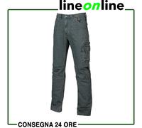 Pantaloni jeans da lavoro U-Power Traffic multitasche anti-strappo invernali