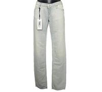 Pantaloni Jeans donna TAKE TWO F18 K Denim Lino Vita bassa Estivo Slim Nuovo