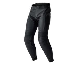 Pantaloni jeans moto RST T2 D3O (D30) in pelle gamba corta - nero/blu