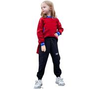 Pantaloni Jogging per Bambina da Sportivi Larghi a Gamba Larga Casual Comfort Elastici Regolabili in Vita Indossare Tutti i Giorni