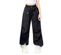 Pantaloni Jogging per Bambina Larghi in Cotone Lunghi Leggeri Casual Morbido Elastico Vita Fashion da Indossare Tutti i Giorni
