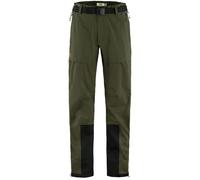 Pantaloni Keb Eco-Shell Fjällräven Uomo Funzionali Trekking Verde Scuro