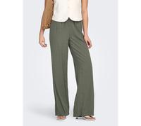 Pantaloni larghi Verde XS / L32 Tinta unita