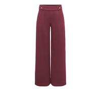 Pantaloni larghi, vita alta Rosso M / L32 Tinta unita