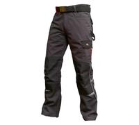 Pantaloni Lee Cooper abbigliamento da lavoro Mens multi tasca cargo sicurezza sul lavoro Pantaloni, grigio, Taglia 34" Vita, Regular 33" Leg