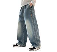 Pantaloni Leggeri Bambino,Joggers Sweatpants Casual per attività all'Aria Aperta con Tasche Eleganti di Larghi Tinta Unita Sportivi Ragazzo Bambini 2-12 Anni
