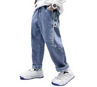 Pantaloni Leggeri Bambino Joggers Sweatpants Casual per attività all'Aria Aperta Sports Elastic Children's Pants Taglio Dritto e Regolare con Elastico in Vita Primaverili Autunnali