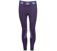 Pantaloni Leggings bambina per equitazione con grip al ginocchio modello Lola Hk