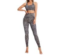 Pantaloni Leggings Top Yoga Donna Casual Sport Corsa Fitness Woman Set FITS035