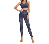 Pantaloni Leggings Top Yoga Donna Casual Sport Corsa Fitness Woman Set FITS035