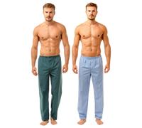 Pantaloni Lounge Leggeri In Poliestere E Cotone Pyjama 2 Pack 7090 M-2XL