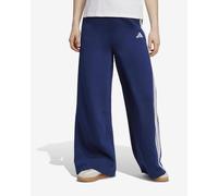 Adidas Pantaloni 3-Stripes Fleece Wide Blu scuro/bianco Donna L