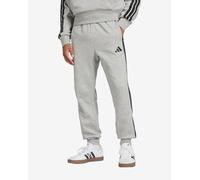 Pantaloni lunghi adidas Essentials Fleece 3 Strisce grigio nero puro - M