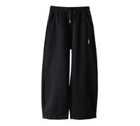 Pantaloni Lunghi Casual per Ragazze da Bambina in Lino Sports Elastic Children's Pants Harem Pantalone Tuta A Gamba Dritta Elastico Vita la Spiaggia Viaggi Vacanze Abiti