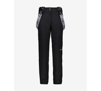 Pantaloni lunghi CMP Stretch nero logo bianco donna - M
