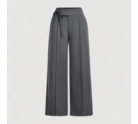 Pantaloni lunghi da donna casual eleganti e versatili per il pendolarismo, colore unito, grigio, per il lavoro in ufficio e affari, autunno, per la Festa degli Insegnanti L,M,S,XL,XS,XXL,XXS,XXXL,XXXX