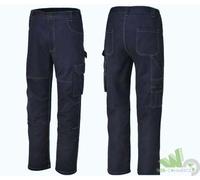 PANTALONI LUNGHI DA LAVORO UOMO MISTO COTONE BETA 7840BL TG.XXL MULTITASCHE BLU