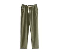 Pantaloni Lunghi Estivi Donna Curvy Eleganti Leggeri Pantaloni Cotone E Lino Estivi Morbidi Comodi Pantalone Larghi Elasticizzati Primavera Elastico Pants Lunghi Palazzo Vita Alta Pantaloni Spiaggia