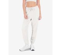 Pantaloni lunghi New Balance Essentials Reimagined Brushed bianco grigio donna - L