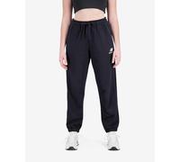 Pantaloni lunghi New Balance Essentials Stacked Logo nero bianco donna - M