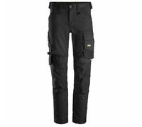 Snickers Workwear AllroundWork, 6341, Slim Fit, Pantaloni da Lavoro con pratiche Tasche, Nero, 52