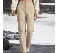 Pantaloni lunghi staccabili da donna per attività all'aperto, come campeggio, escursioni e spostamenti in città L,M,S,XLTessuto intrecciato