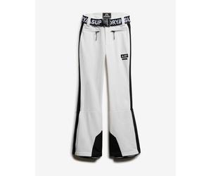 Pantaloni lunghi Superdry Luxe Ski bianco nero donna - XS