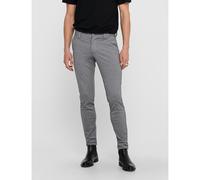 Pantaloni Mark slim elasticizzati Grigio 46 (IT) - W33 L34 (US) Tinta unita