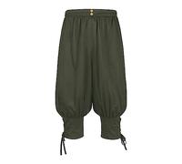 Pantaloni Medievali da Uomo Pantaloni in Cotone e Lino Medioevo Pantaloni retrò con Cinturino alla Caviglia Pantaloni Sportivi Casual Leggeri e Traspiranti Pantaloni da Uomo con Coulisse