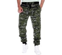 Pantaloni Mimetici da Uomo Pantaloni da Jogging con Motivo Mimetico Pantaloni da Allenamento Pantaloni Sportivi in Cotone Pantaloni da Lavoro con Stampa Mimetica con Tasche La, s01 Camouflage, S