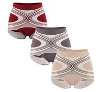 Pantaloni Modellanti a Vita Alta Senza Cuciture in Seta liquida Modellante, Slip da Donna in Seta liquida Modellante per Glutei (3 Pezzi) (3pc-G,l)