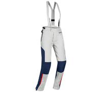 Bering Siberia, pantaloni tessili impermeabili da donna T1 male Grigio Chiaro/Blu/Rosso