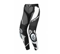 Ixon Vortex 3 Pantaloni in pelle moto da donna, nero-grigio-bianco, taglia M per donne